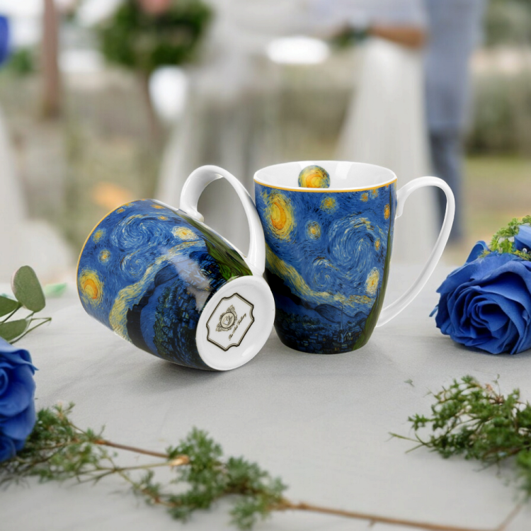 Starry Night kubek 360ml 2 kubki vincent van gogh