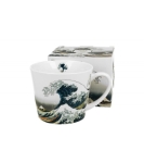 Kubek porcelanowy prosty kubas porcelana THE GREAT WAVE  Hokusai Katsushika