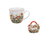 Kubek 460 ml w "koszyczku" WILD BIRD