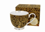 Kubek na stopce TREE OF LIFE golden line