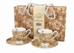 Zestaw filiżanek espresso ENGLISH ROSES CREAM golden line