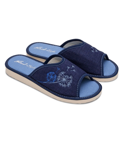 Kapcie-laczki-pantofle-damskie-METEOR-NATURAL-STYLE-NS-092-NIEBIESKIE-40