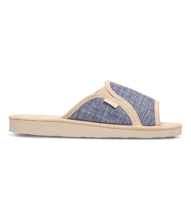 Kapcie-laczki-pantofle-damskie-METEOR-NATURAL-STYLE-NS-007-NIEBIESKIE-38