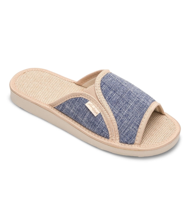 Kapcie-laczki-pantofle-damskie-METEOR-NATURAL-STYLE-NS-007-NIEBIESKIE-40