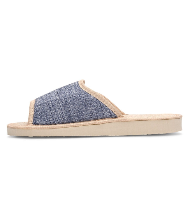 Kapcie-laczki-pantofle-damskie-METEOR-NATURAL-STYLE-NS-007-NIEBIESKIE-40