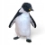 Figurka-ozdobna-świąteczna-Pingwin-do-Świątecznych-Stroików-Miękki-futerko-Biało-Czarny-11-cm