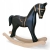 Vintage-drewniany-koń-na-biegunach-czarno-złoty-duży