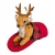 Zawieszka-Bombka-jeleń-futerko-w-kapciu-w-kratę-ozdoba-choinkowa-kapcie-kapeć