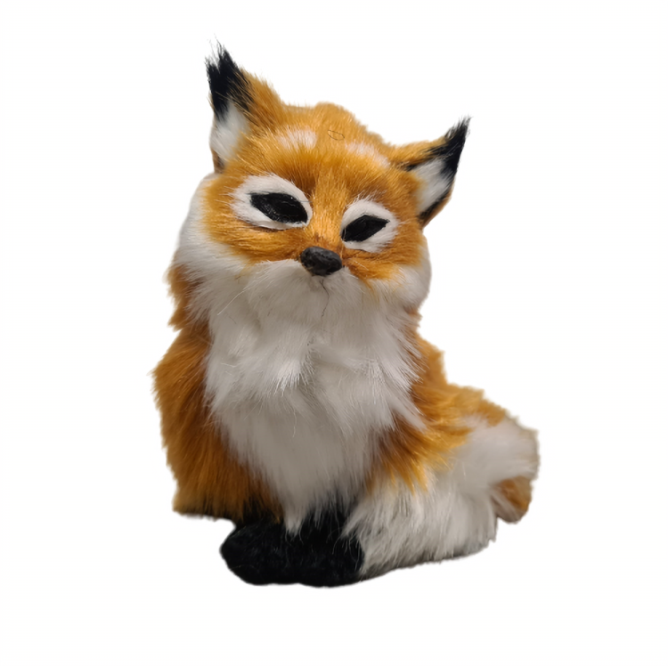 Figurka-lisek-12-cm-z-futerkiem-ozdoba-jesienna-realistyczna-dekoracja-do-stroików