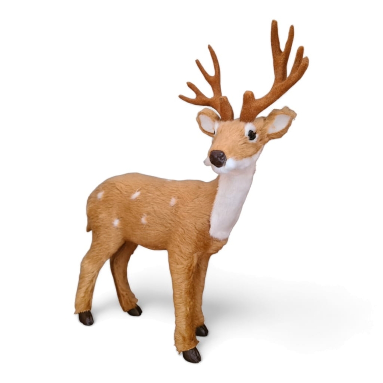 Figurka-Renifer-Jeleń-Rogacz-Świąteczna-Dekoracja-23-cm