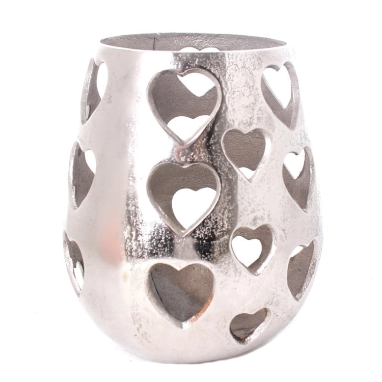 Lampion-metalowy-srebrny-aluminium-świecznik-ozdobny-21-cm–dekoracja-na-świecę-serca