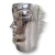 Dekoracyjny-wazon-głowa-aluminium-metalowy-srebrny