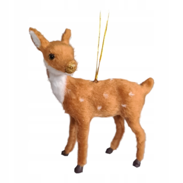 Zawieszka-bombka-dekoracja-na-choinkę-sarna-sarenka-ozdoba-świąteczna-złoty-brokat