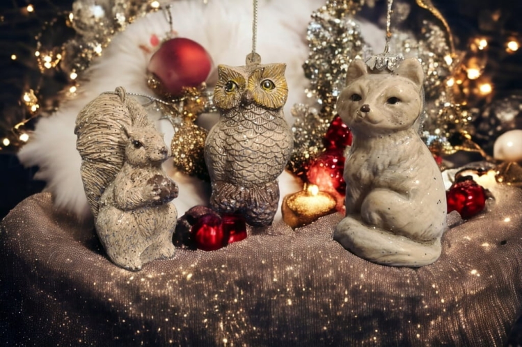 Zawieszka-bombka-świąteczna-sowa-wiewiórka-wilk-zestaw-3-sztuki–ozdoby-choinkowe