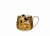 Motyw „Pocałunek” Klimta na porcelanowym kubku 430 ml – detal dekoracji kubka THE KISS BROWN