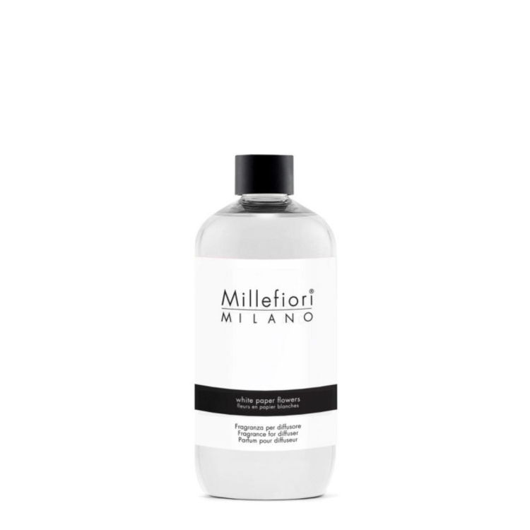 Millefiori Milano WHITE PAPER FLOWERS – uzupełniacz do dyfuzora zapachowego 500 ml | Allmaxxx