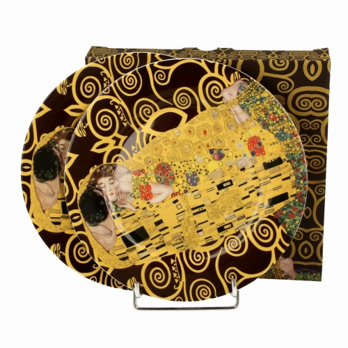 Komplet-talerzy-zestaw-talerzy-talerze-deserowe-THE-KISS-BROWN-by-Klimt