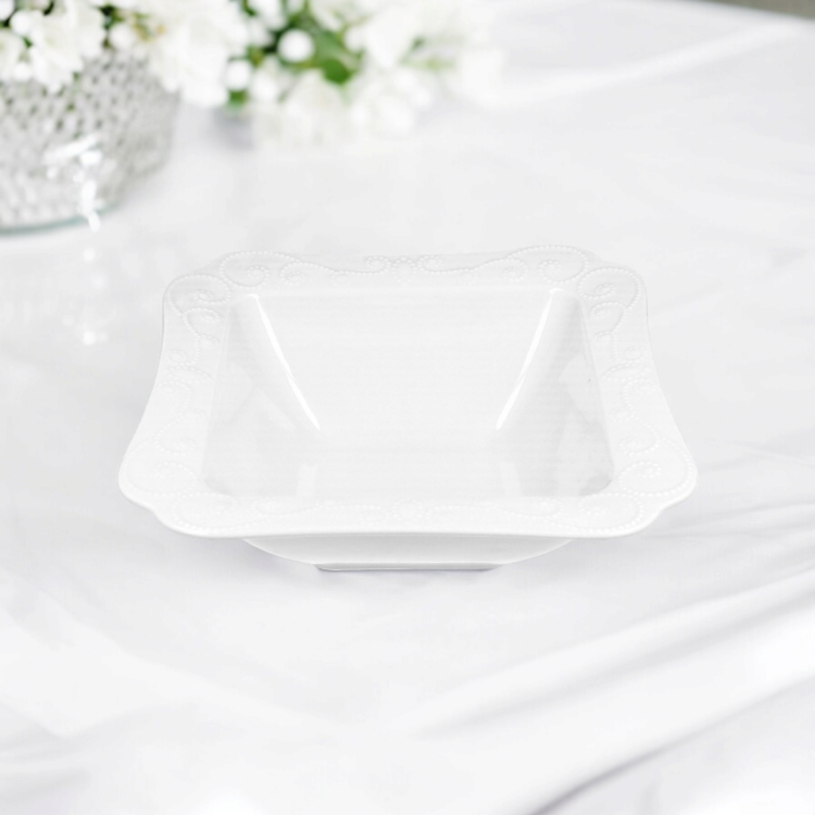 Miska-Salaterka-Porcelana-Talerz-Głęboki-ING-biały