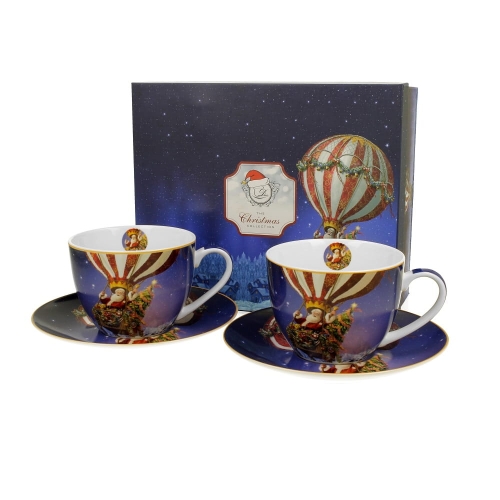 Komplet-Zestaw-2-filiżanek-2-filiżanki-do-kawy-świąteczna-porcelana-SANTA-BALLOON