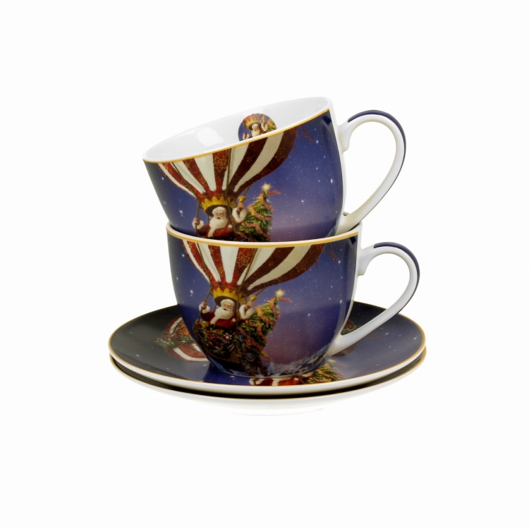 Komplet-Zestaw-2-filiżanek-2-filiżanki-do-kawy-świąteczna-porcelana-SANTA-BALLOON