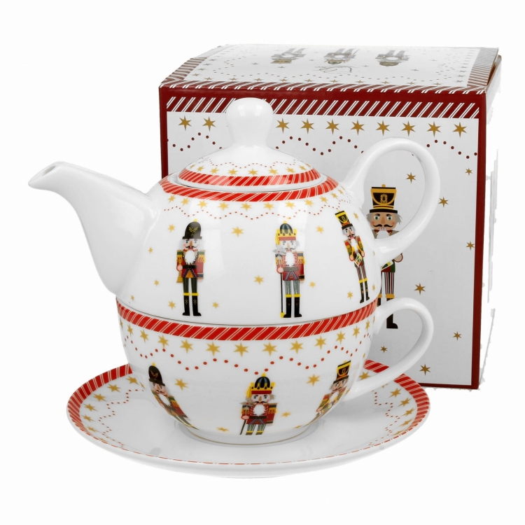 Filiżanka-dzbanek-do-herbaty-z-zaparzaczem-porcelana-świąteczna-CHRISTMAS-NUTCRACKER-dziadek-do-orzechów